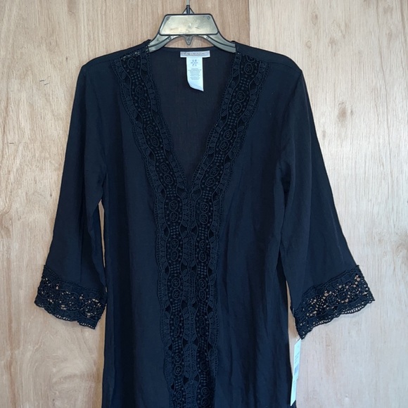 La Blanca Island Fare V- Neck Tunic Cover Up Sz Extra Small - Picture 5 of 10